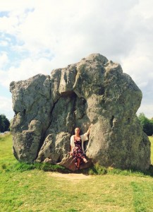  Katarina på Arthurs tron i Avebury