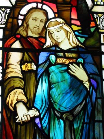  Kilmore CMaria Magdalena och Jesus i Kilmore Church, Dervaig, Isle of Mull